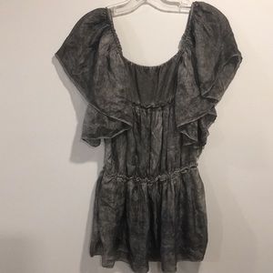 🌸 SALE Sexy Mini Runched Grey Dress Size Small